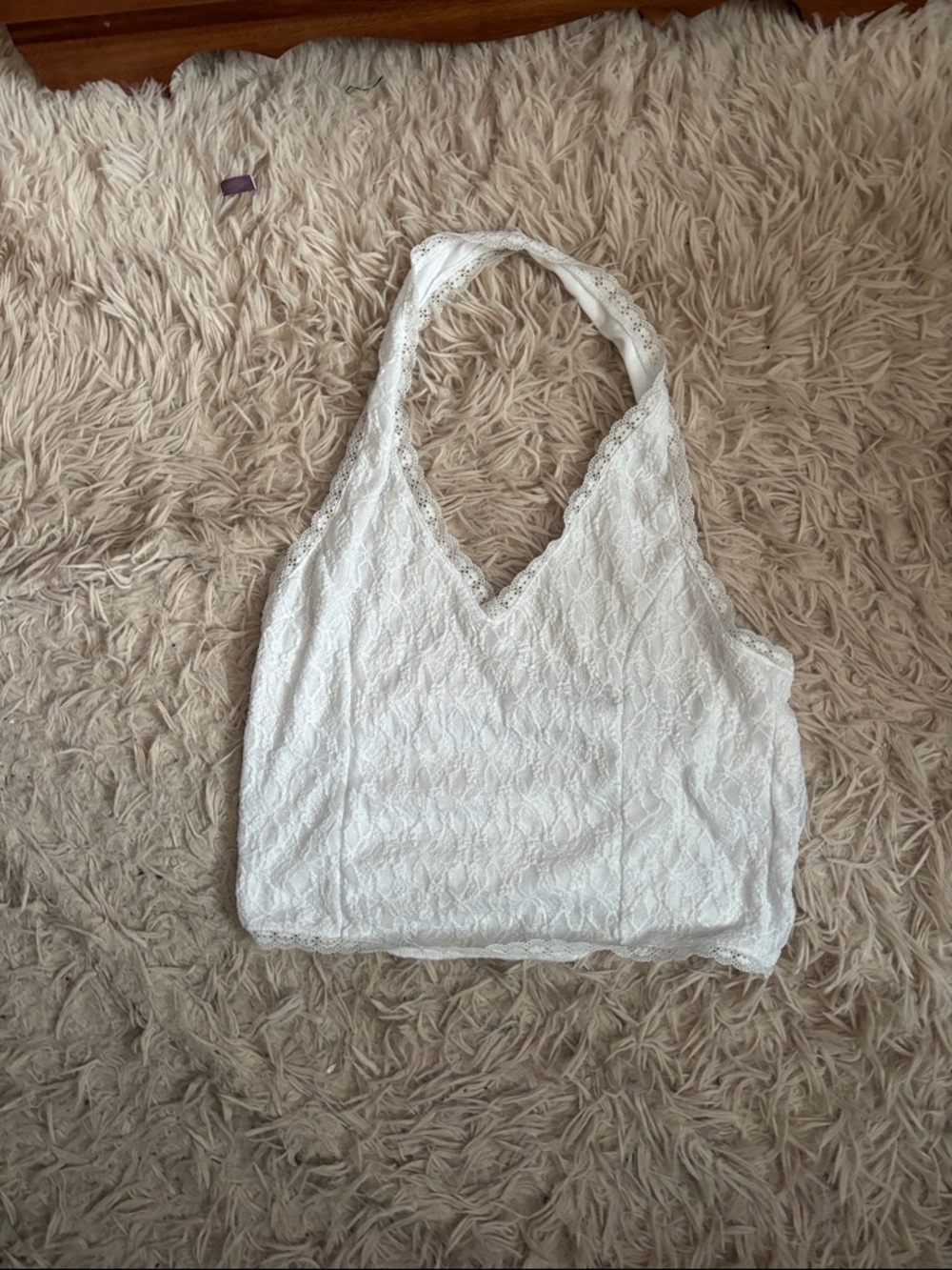 Ardene White Lace Halter Cami